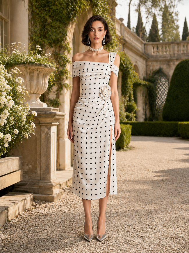Ivory Midi Mother of the Bride Dress